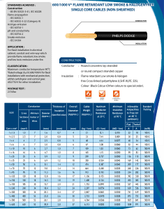 LSHF Single core Non-sheath - Phelps Dodge Cable